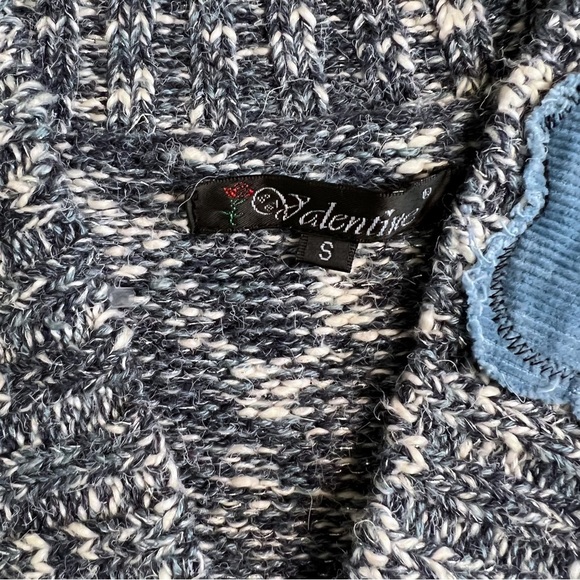 Vintage Y2K Valentine Patchwork Sweater Bell Sleeve Size Small - Picture 8 of 10